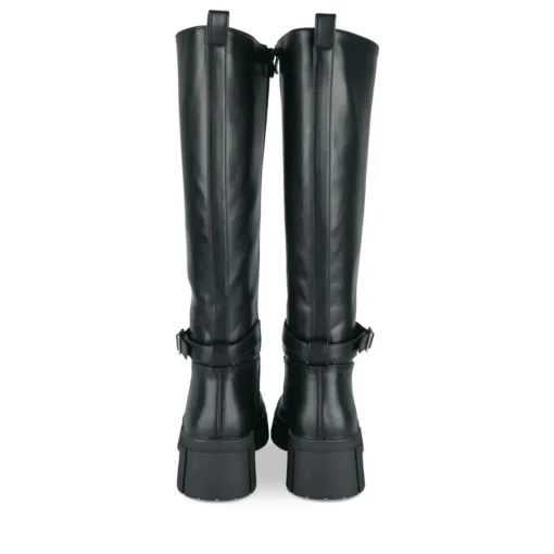 Bottes NOIR Femme Motif Uni Fermeture éclair