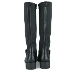 Bottes NOIR Femme Motif Uni Fermeture éclair