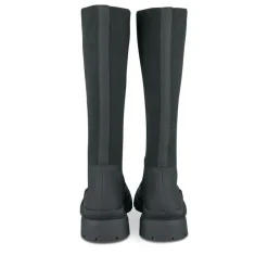 Bottes NOIR Femme Motif Uni Elastique
