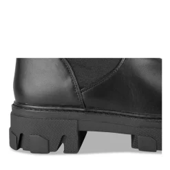 Bottes NOIR Femme Motif Uni A Enfiler