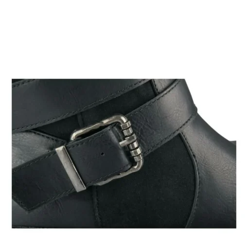 Bottes NOIR Femme Motif Uni Fermeture éclair
