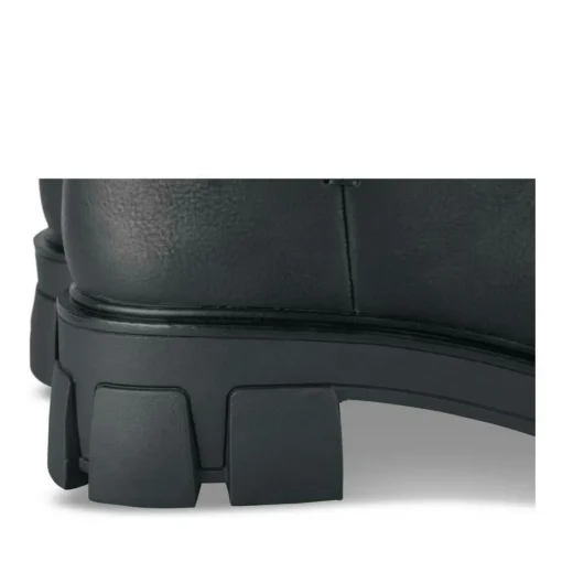 Bottes NOIR Femme Motif Uni Fermeture éclair