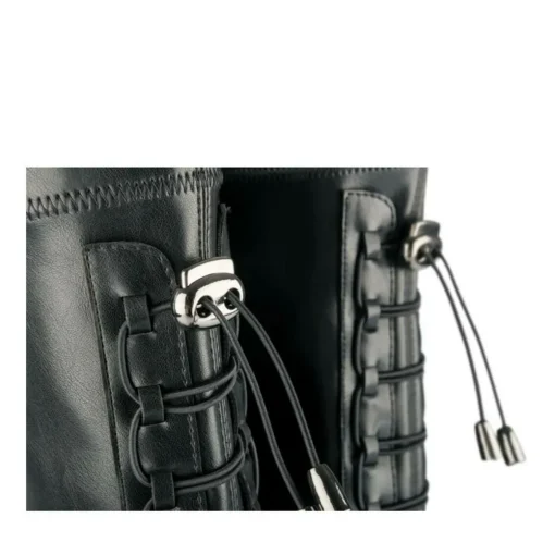 Bottes NOIR Femme Motif Uni Fermeture éclair