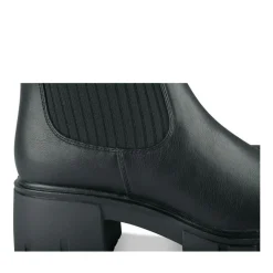 Bottes NOIR Femme Motif Uni Elastique