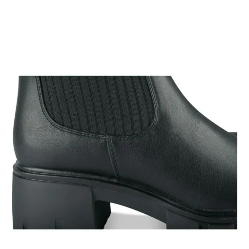 Bottes NOIR Femme Motif Uni Elastique
