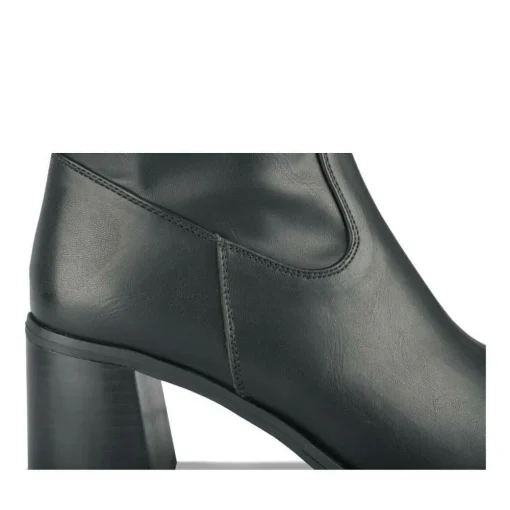 Bottes NOIR Femme Motif Uni Fermeture éclair