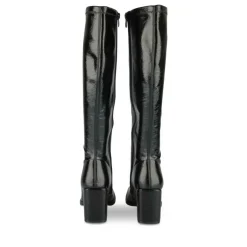 Bottes NOIR Femme Motif Uni Fermeture éclair
