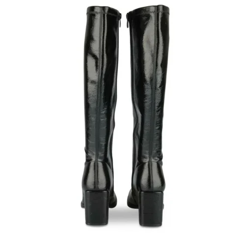 Bottes NOIR Femme Motif Uni Fermeture éclair