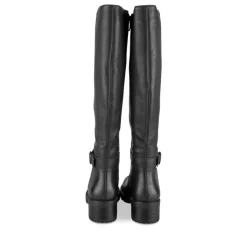 Bottes NOIR Femme Motif Uni Fermeture éclair