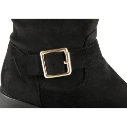 Bottes NOIR Femme Motif Uni Fermeture éclair