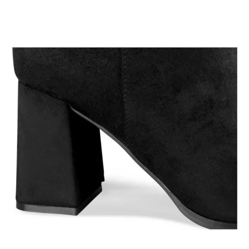 Bottes NOIR Femme Motif Uni Fermeture éclair