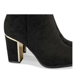 Bottes NOIR Femme Motif Uni Fermeture éclair