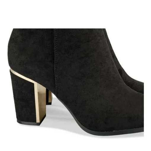Bottes NOIR Femme Motif Uni Fermeture éclair