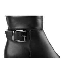 Bottes NOIR Femme Motif Uni Fermeture éclair