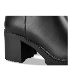 Bottes NOIR Femme Motif Uni Fermeture éclair