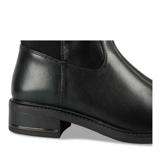 Bottes NOIR Femme Motif Uni Fermeture éclair