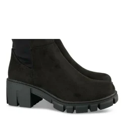 Bottes NOIR Femme Motif Uni Fermeture éclair