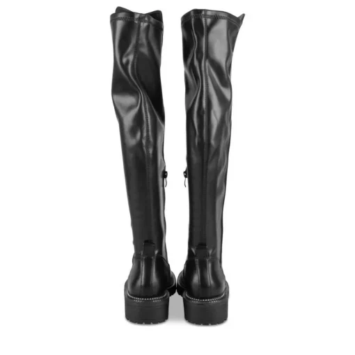 Bottes NOIR Femme Motif Uni Fermeture éclair