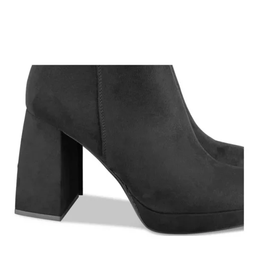 Bottes NOIR Femme Motif Uni Fermeture éclair