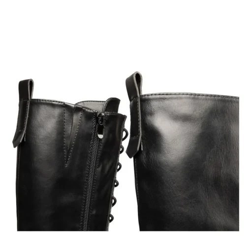 Bottes NOIR Femme Motif Uni Fermeture éclair