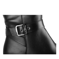 Bottes NOIR Femme Motif Uni Fermeture éclair