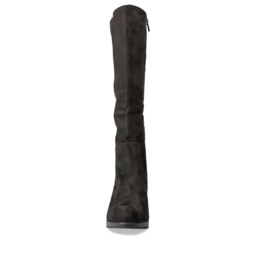 Bottes NOIR Femme Motif Uni Fermeture éclair