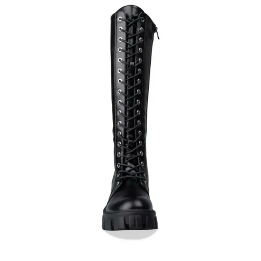 Bottes NOIR Femme Motif Uni Fermeture éclair