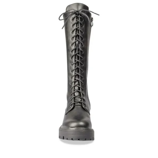 Bottes NOIR Femme Motif Uni Fermeture éclair