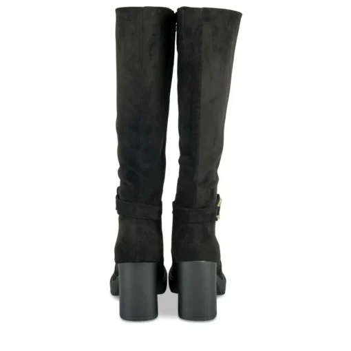 Bottes NOIR Femme Motif Uni Fermeture éclair