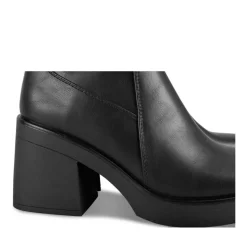 Bottes NOIR Femme Motif Uni Fermeture éclair