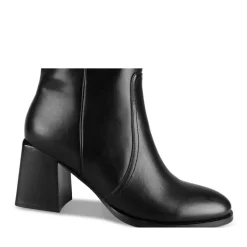 Bottes NOIR Femme Motif Uni Fermeture éclair