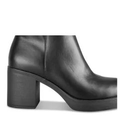 Bottes NOIR Femme Motif Uni Fermeture éclair