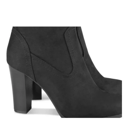 Bottes NOIR Femme Motif Uni Fermeture éclair