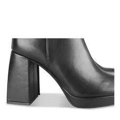Bottes NOIR Femme Motif Uni Fermeture éclair