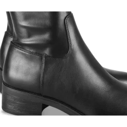 Bottes NOIR Femme Motif Uni A Enfiler