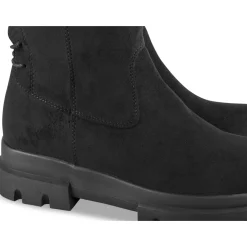 Bottes NOIR Femme Motif Uni Lacets