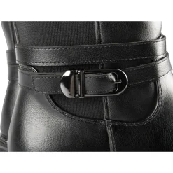 Bottes NOIR Femme Motif Uni Fermeture éclair