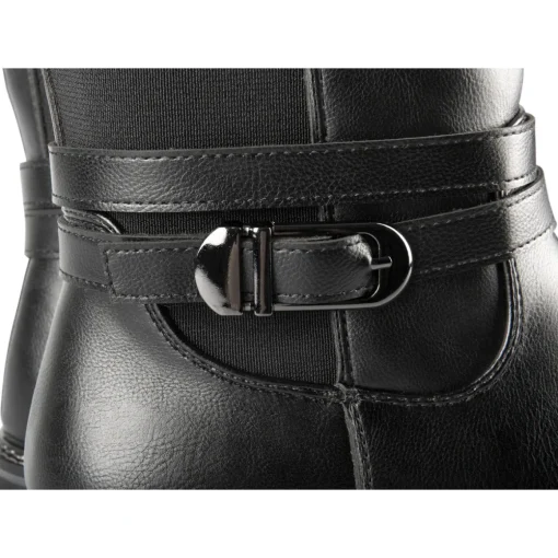 Bottes NOIR Femme Motif Uni Fermeture éclair