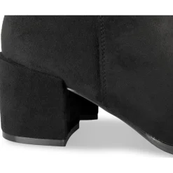Bottes NOIR Femme Motif Uni Fermeture éclair