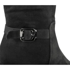 Bottes NOIR Femme Motif Uni Fermeture éclair