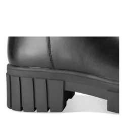 Bottes NOIR Femme Motif Uni Fermeture éclair