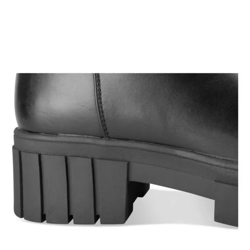Bottes NOIR Femme Motif Uni Fermeture éclair