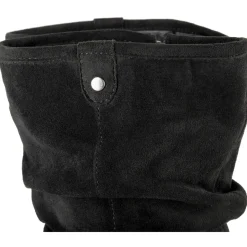 Bottes NOIR Femme Motif Uni Fermeture éclair
