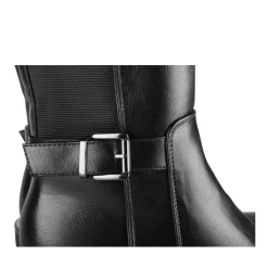 Bottes NOIR Femme Motif Uni Fermeture éclair