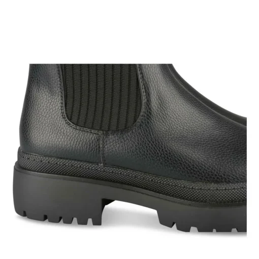 Bottes NOIR Femme Motif Uni A Enfiler