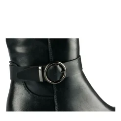 Bottes NOIR Femme Motif Uni Fermeture éclair