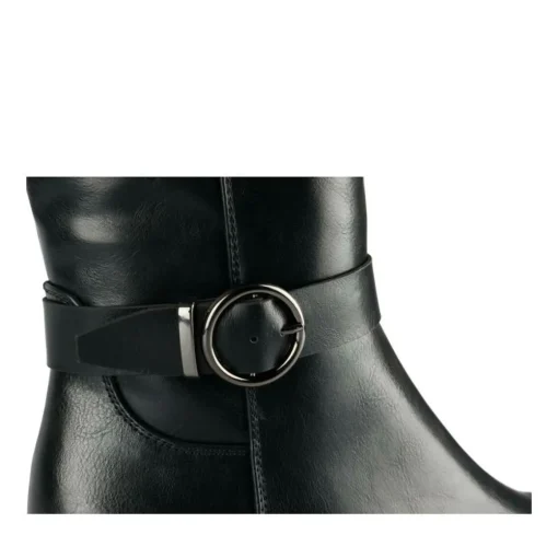 Bottes NOIR Femme Motif Uni Fermeture éclair
