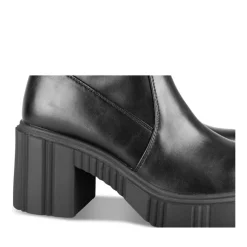 Bottes NOIR Femme Motif Uni Fermeture éclair