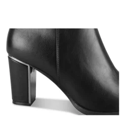 Bottes NOIR Femme Motif Uni Fermeture éclair
