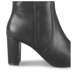 Bottes NOIR Femme Motif Uni Fermeture éclair